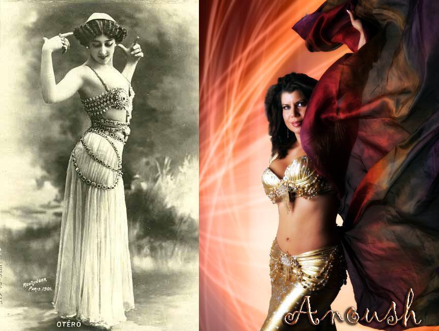 Historic belly dancer and Anoush